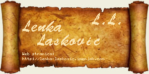 Lenka Lasković vizit kartica